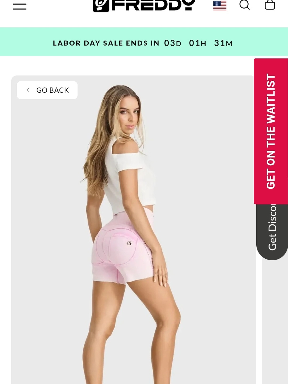 Freddy Women’s Pink High-Waist Shorts